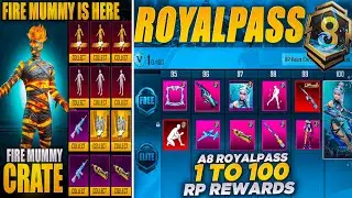 A8 Royal Pass  3d Leaks | Fire Mummy Set | A8 Royal Pass 1 To 100 Rp Rewards