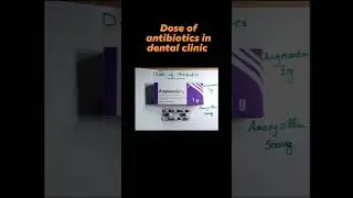 Dose of augmentin (antibiotic) in dental clinic#dose of antibiotics#shorts#dentistry