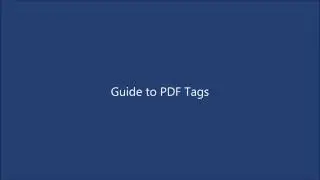 PDF Tags