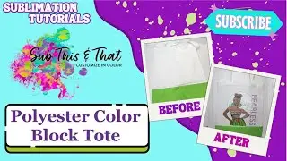 Sublimation Color Block Tote Bag