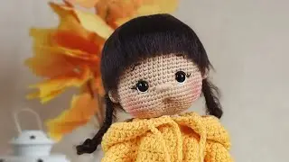 Куколка Пуговка🤗🍁/Авторские куклы Лукашенко Марины/Вязаная крючком кукла🧶
