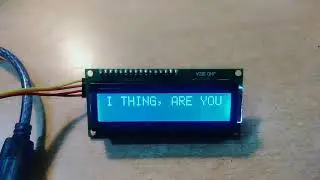 lcd display+ Arduino Uno Showing a message just like chatting....|| how to write message on display