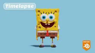 Spongebob Quick Sculpting Timelapse | Blender 5.1