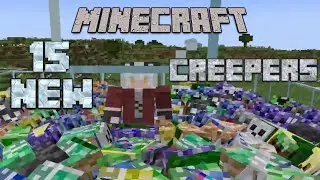 Uncovering 15 NEW Elemental Creepers in Minecraft Mod!