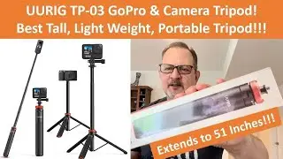 UURIG PT-03 GoPro & Camera Tripod Unboxing & Demo - Best Tall, Light Weight & Portable GoPro Tripod!