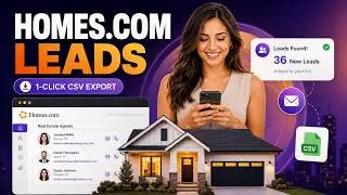 Homes.com Email Finder & Scraper Tutorial | Real Estate Agent Lead Research Tool | LeadStal