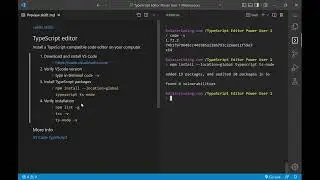 TypeScript Editor Power User 1 - Skill 1 - Install VS Code & TypeScript