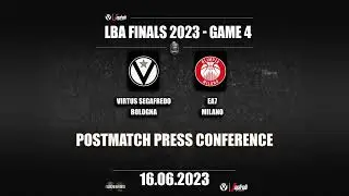 PressConference Virtus Segafredo Bologna - EA7 Olimpia Milano G4 16.06.23