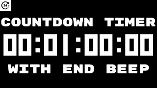 60 Second Countdown Timer with end Beep/Buzzer in 4K