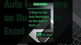 2 Ways to Add Auto Reminders on Due Date in Excel (1)