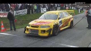 Sound Battle. Subaru Impreza WRX STI vs Mitsubishi EVO #1 On race/track