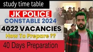 Jkbose constable Exam Strategy 40 day left for exam how I compete syllabus | #motivational #video