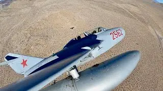 MIG 15: Jet fighter hydraulic failure above Mojave desert - LOW FUEL HELICOPTER LIFE
