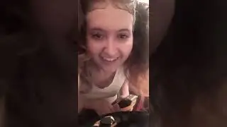 Long haired girl shaves her own head with no guard Headshave