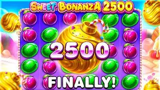 2500X BOMB FINALLY On SWEET BONANZA 2500 SLOT!!