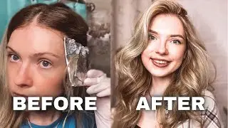 How to Highlight Your Hair Like in a Salon \ I EVEN GOT IT AT THE BACK! \ Hair Toning \ Highlights