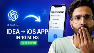 I Built an real iOS App in 10 Mins (Using ONLY AI)
