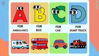 ABC Vehicle Phonics Song 🚗✈️ | A to Z Transport for Kids | UZR Kids #abcd #kids