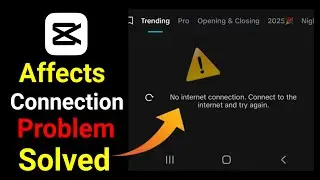 Capcut Effects No Internet connection Problem Solved 2025 | Capcut Net Problem Fixed