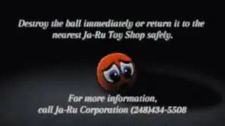 Ja-Ru Inc Red Distressed Ball Recall Commercial