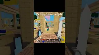 imagine losing a 2v1 #roblox #robloxbedwars #bedwars #shorts
