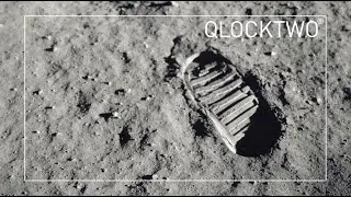 QLOCKTWO turns its gaze skyward #QLOCKTWO #moonlanding
