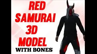 Red Samurai 3D Model With Bones || FIERY FF || Prisma 3D