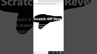 Scratch-Off Reveal Content Effects HTML CSS and p5 js