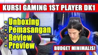 Kursi Gaming Murah Di Tahun 2023 Kualitas Kelas | Kursi Gaming 1st Player DK1 Red Black