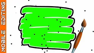 New green screen editing | Black heart particles layer