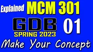 MCM301 GDB 1 Solution 2023 | MCM301 Spring 2023 GDB | AM VU Helper