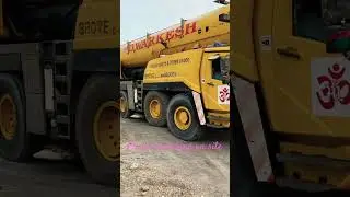 Mobile crane marching on site / GMK 6300L GROVE 