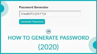 HOW TO GENERATE PASSWORD USING JAVASCRIPT (2020) | PASSWORD GENERATOR