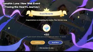 Genshin Luna I Web Event (Tracing the Heart's Journey) Free Primogems