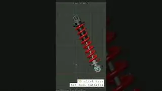 rigging suspension with spring in blender