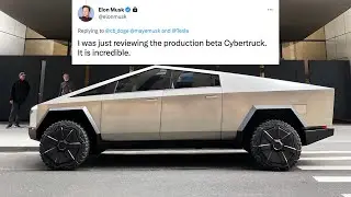 Elon Musk tweets beta Tesla Cybertruck is "INCREDIBLE" 🤯