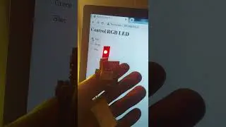 Switch LED colors instantly with radio buttons!  - RGB LED - ESP8266 - Web Control