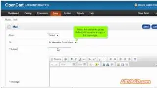 How to send and manage newsletters in OpenCart