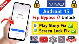 All Vivo Android 15 Google Account FRP Bypass Without PC✅ - Fix Screen Lock Was Already Changed |