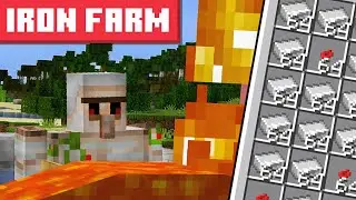 Simple Iron Farm Minecraft 1.20.6+ - BEST DESIGN - 300+ IRON PER HOUR