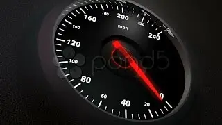 Speedometer Closeup, Hd 720. Stock Footage