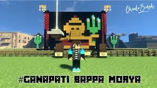 Ganapati Bappa Morya | Ganesh Chaturthi in Minecraft | Chaalu Singh X TridentSaga SMP