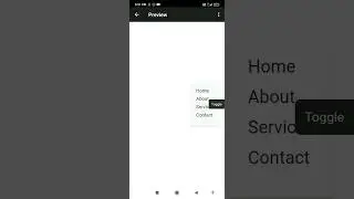 menu toggle button using javascript and css #tutorial