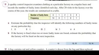 Exam Question | Find probability from a frequency table!