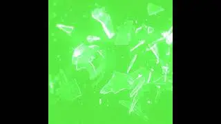 3D glass breaking effect || GREEN screen || No copyright ©️