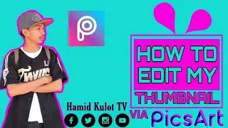 How to Edit my Thumbnail Via Picsart App | size (2560 x 1440)