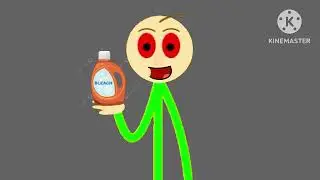 Baldi (Ricardo Stickman in baldi form) needs bleach for his eyes