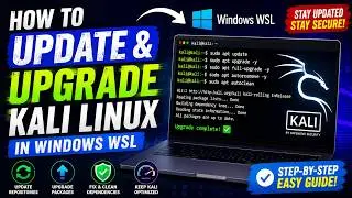 🚀 How to Update & Upgrade Kali Linux in Windows WSL | Fix Packages & Install Latest Updates 🔥