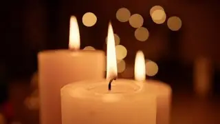 Silent Mode Romantic Candle - Nature Sounds screensaver
