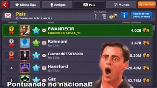 Pontuando no rank | Jogando para o nacional - 8 Ball Pool